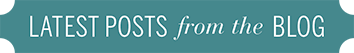 Latest Posts from the Blog