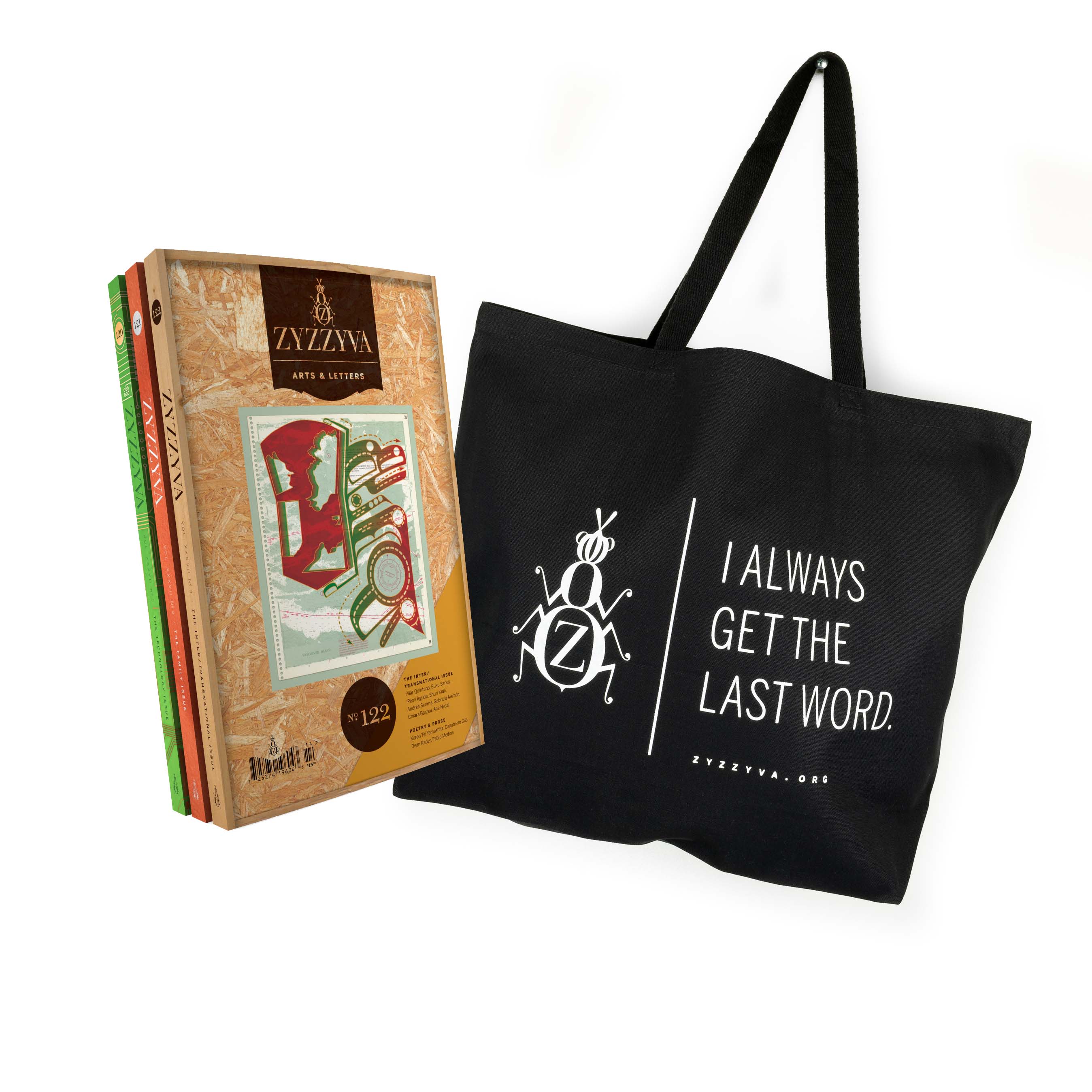 ZYZZYVA Tote Bag and 3-Issue Subscription Bundle