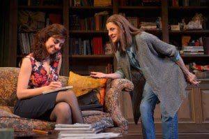 Marjan Neshat (left) and Concetta Tomei in the Berkeley Rep's "Fallaci" (photo by kevinberne.com)