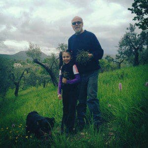 Riccardo Duranti at his family farm in the hills of Sabina, Italy. 