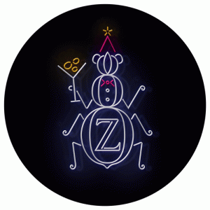 ZYZZYVA Dance Party Neon Weevil Logo Sign