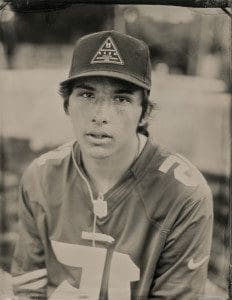 dean, san luis obispo, 2016 (wet plate collodion tintype, from Jenny Sampson's "skater" series) 