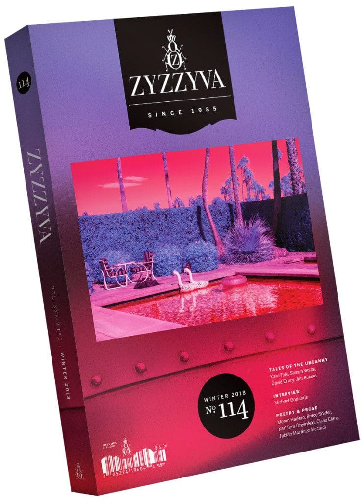 ZYZZYVA Volume 34, #3, Winter 2018