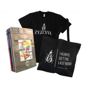 ZYZZYVA Essentials Bundle: T-Shirt, Tote Bag, and Subscription