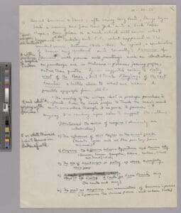 A scan of the first page of Jack Spicer's and Robin Blaser's letter to Robert Duncan and Jess, 1955